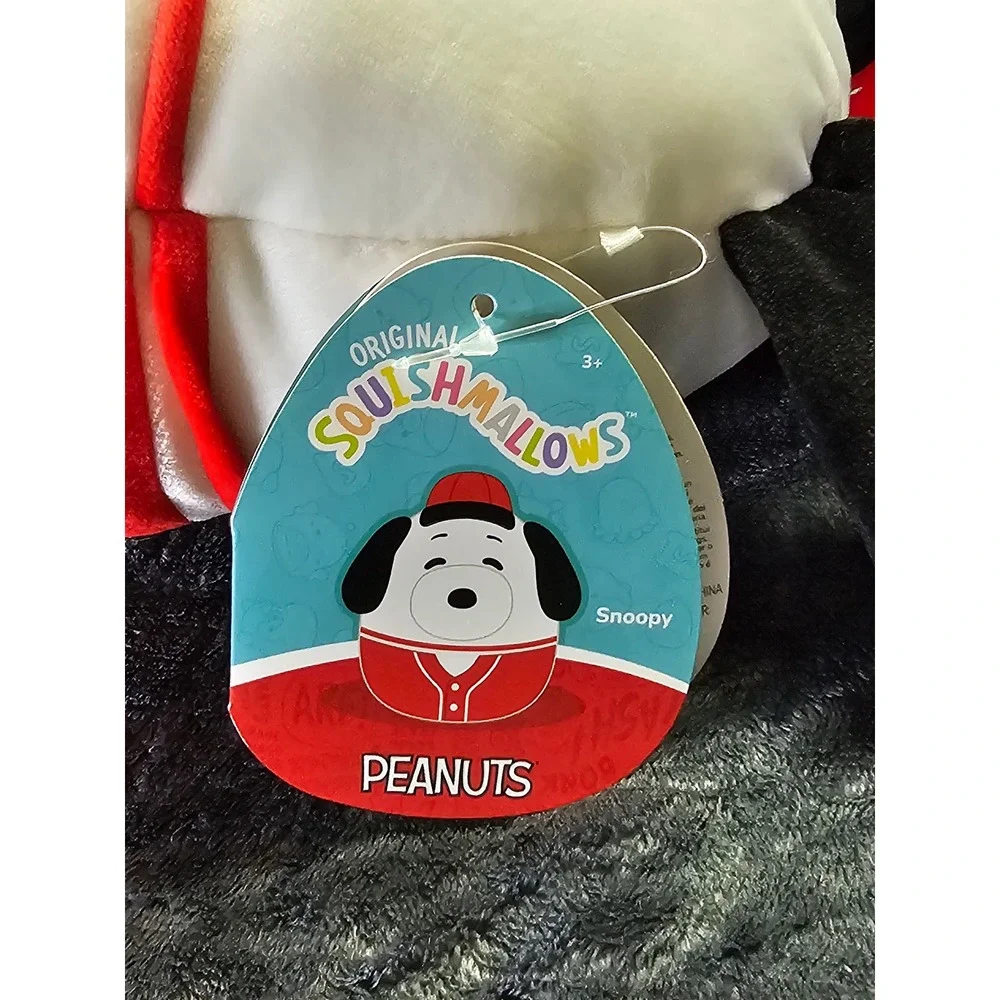 Squishmallows Peanuts‎ Snoopy Baseball Uniform 8 Inch Plush Toy SQPN00099 NEW